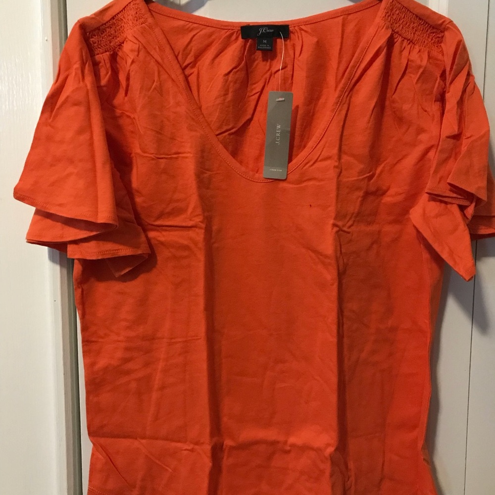 J. Crew flutter sleeve t-shirt (size medium) - NWT